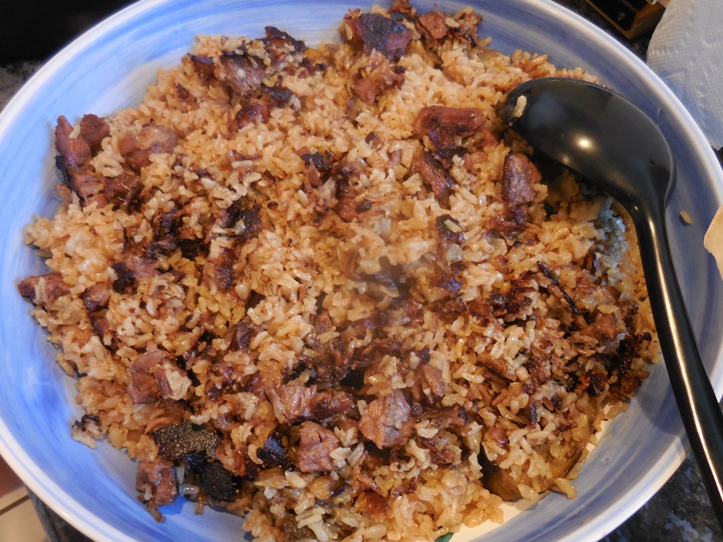 cauliflower rice with eggplant substitution