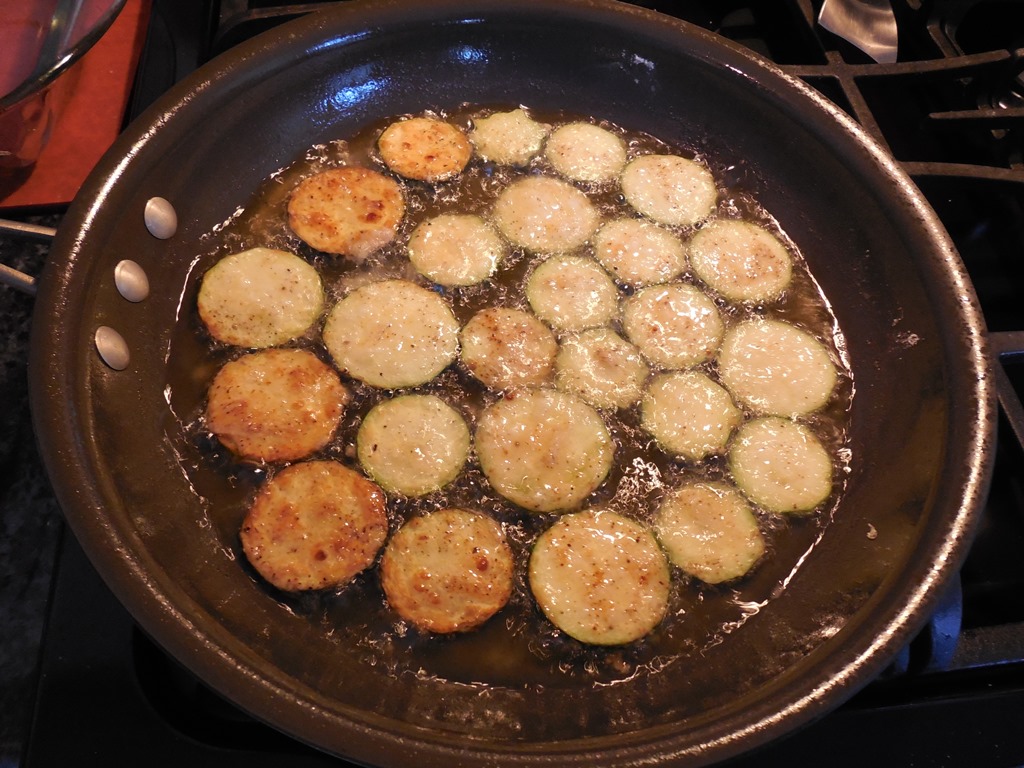 in the pan