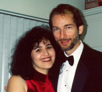 ani+bob in the kitchen, not in work clothes